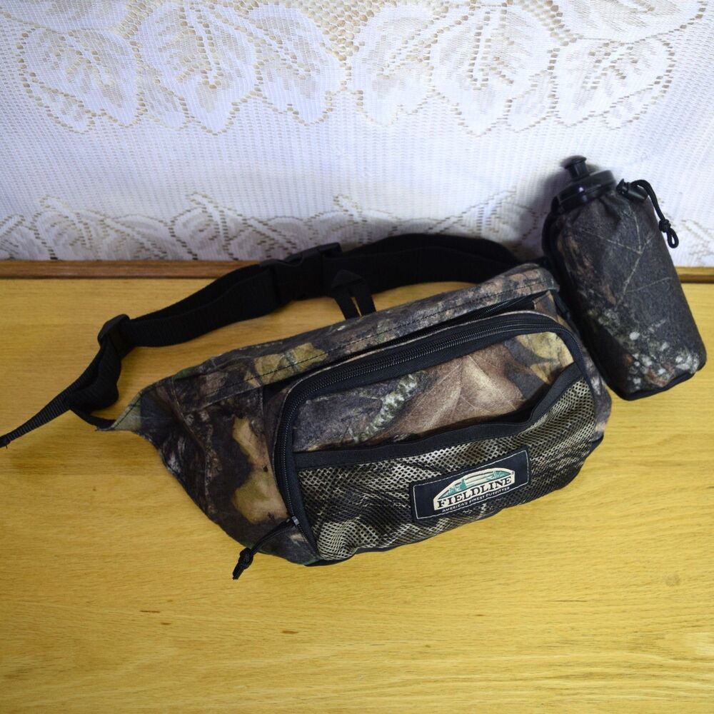 Fieldline Camo Fanny Pack Hunting Tactical Camouflage Water Bottle 26"-52" Waist